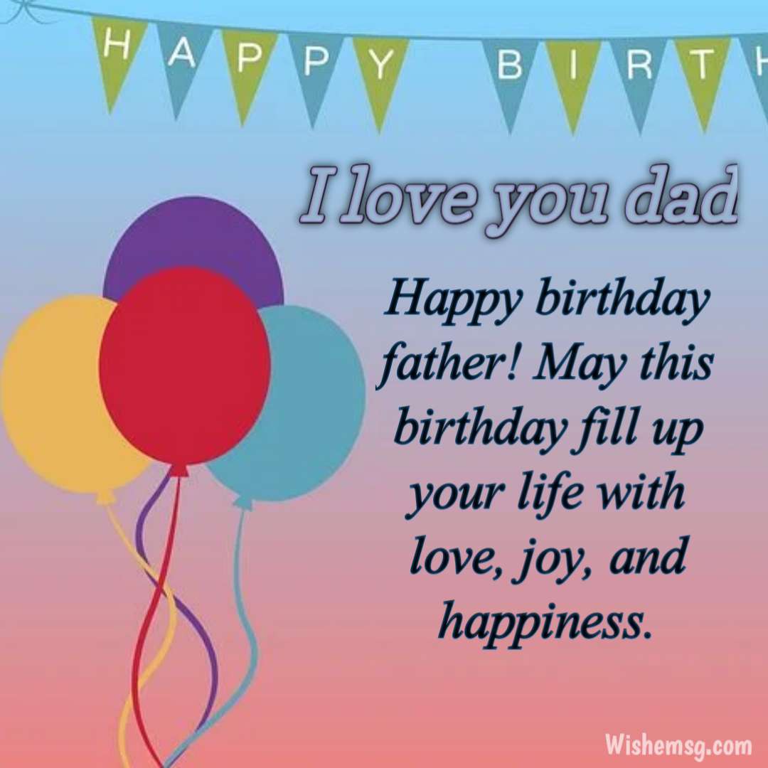 200+ Happy birthday dear dad Wishes and Messages - Wishemsg.Com