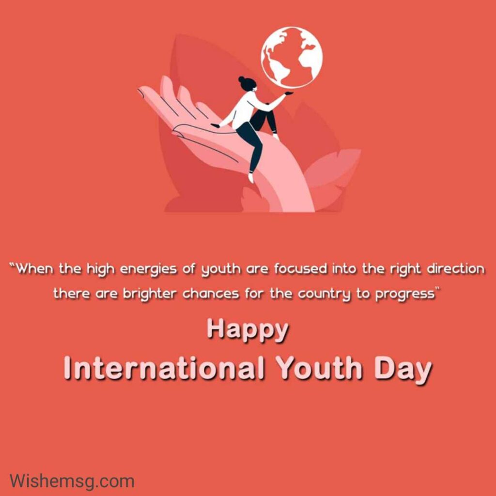 Happy International Youth Day Wishes Quotes Images