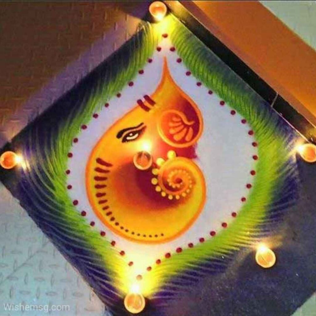 Happy Diwali Rangoli Wishes Quotes Images