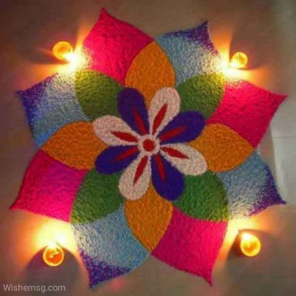 Happy Diwali Rangoli Wishes Quotes Images