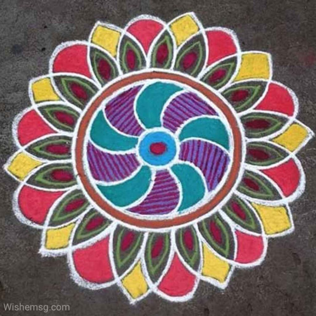 Happy Diwali Rangoli Wishes Quotes Images