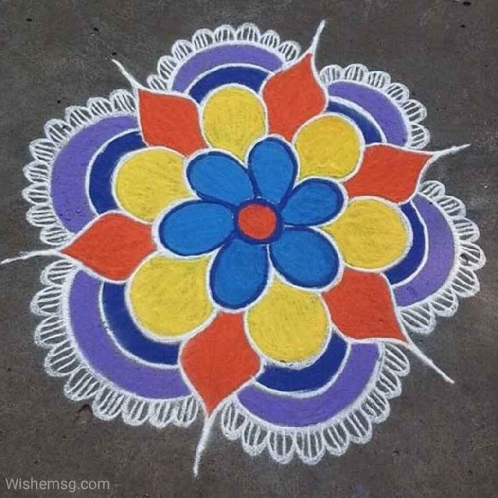 Happy Diwali Rangoli Wishes Quotes Images