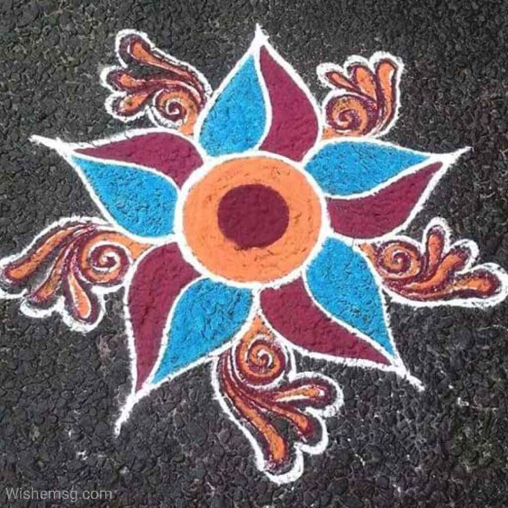 Happy Diwali Rangoli Wishes Quotes Images