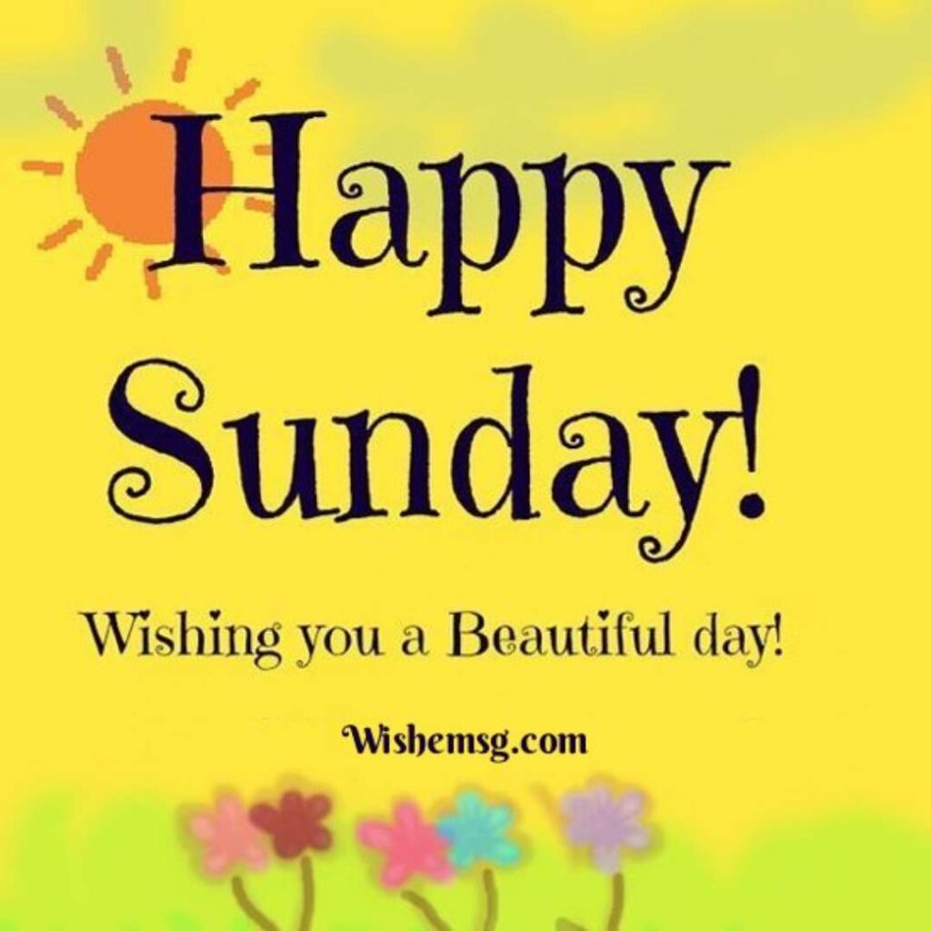 Happy Sunday Wishes Quotes Images