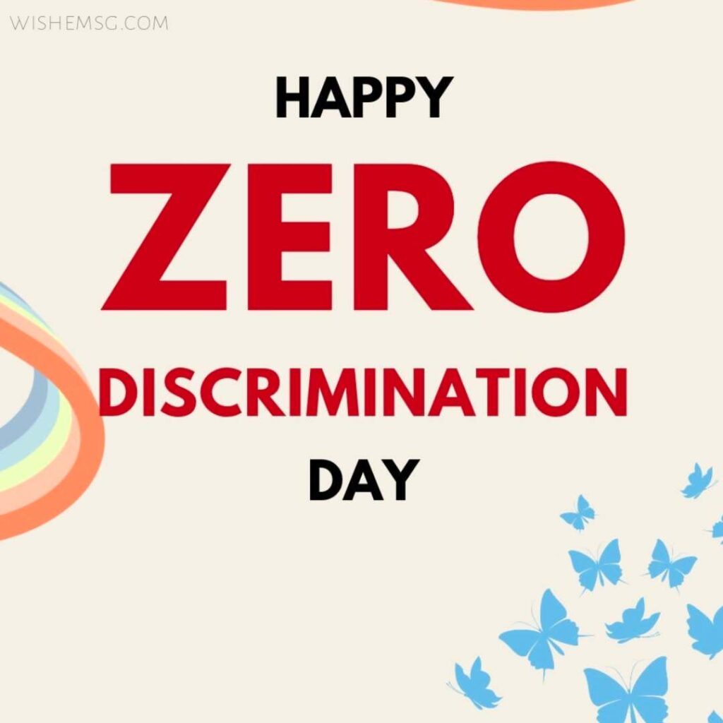 Zero Discrimination Day Wishes Quotes Images