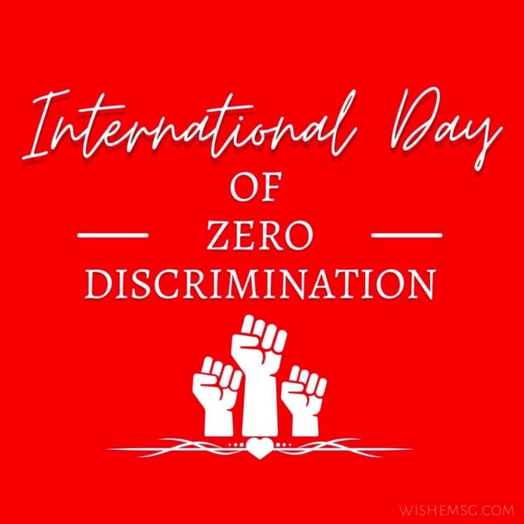 Zero Discrimination Day Wishes Quotes Images