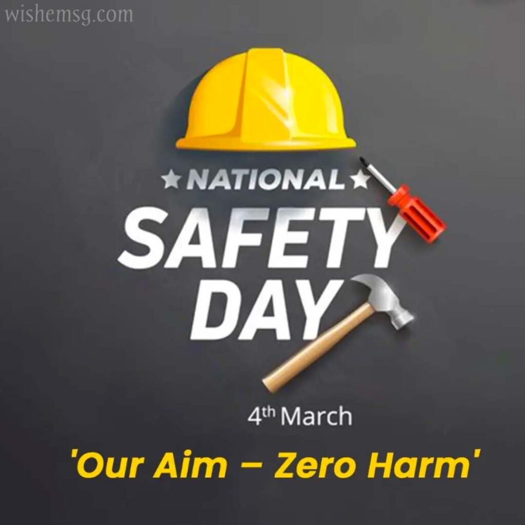 Happy National Safety Day Wishes Quotes Images