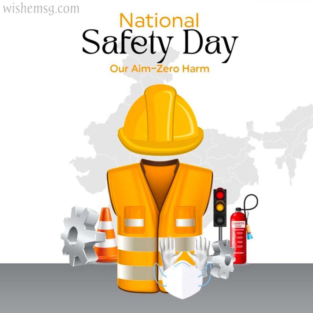 Happy National Safety Day Wishes Quotes Images