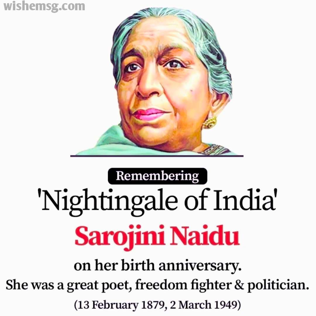 200+ Sarojini Naidu Death Anniversary Wishes Quotes Images 2024 