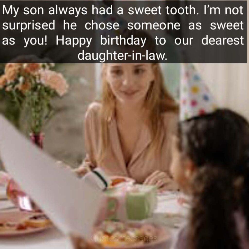 Birthday for daughter in law quotes and wishes