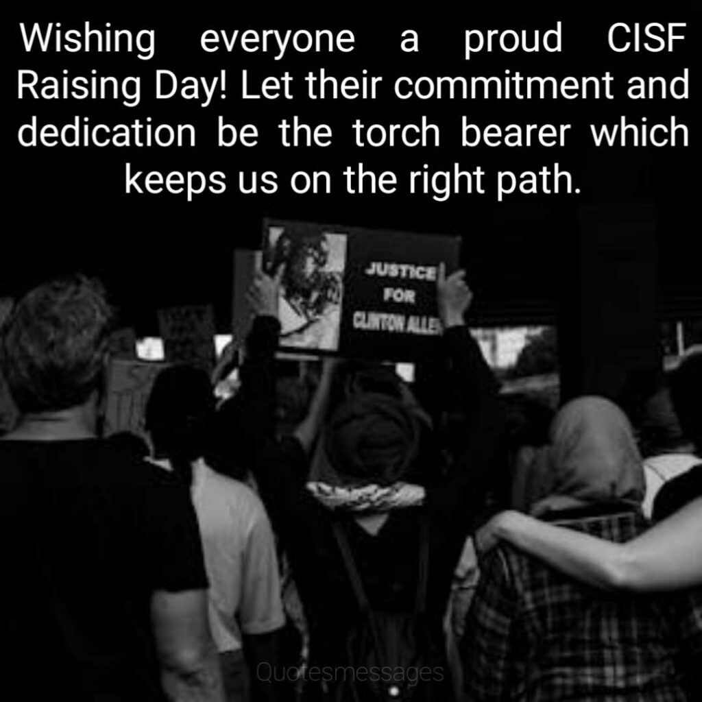 Happy cisf raising wishes and messages