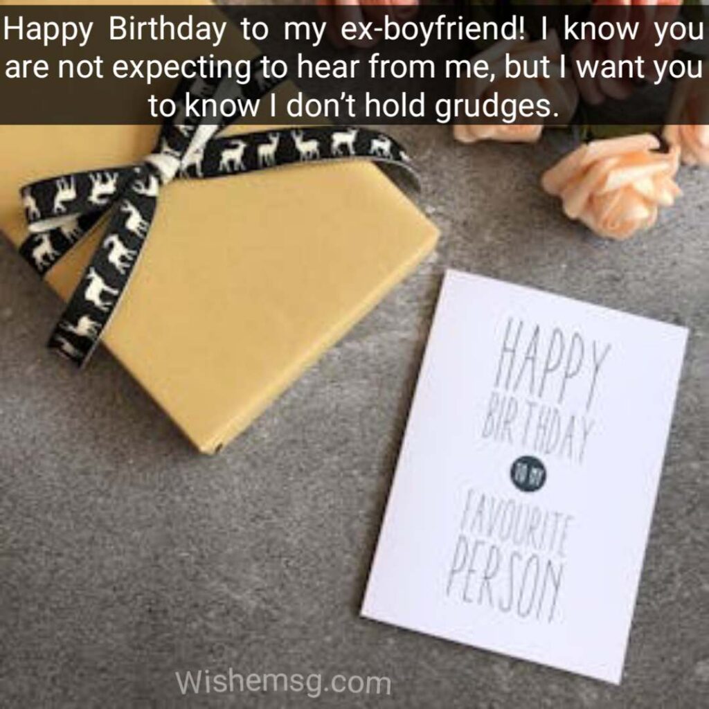 Birthday For Ex Boyfriend