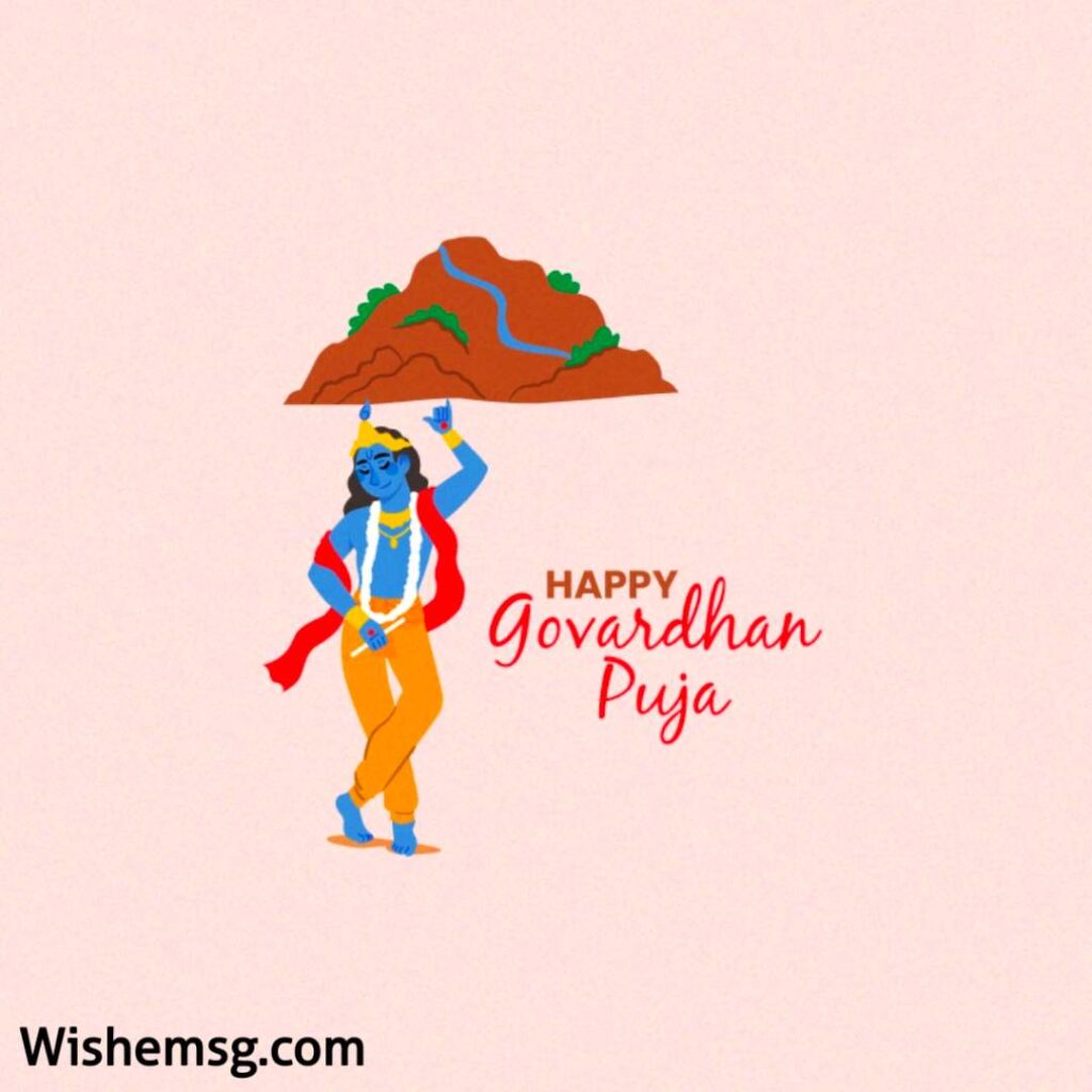 Happy Govardhan Puja Wishes Quotes Images