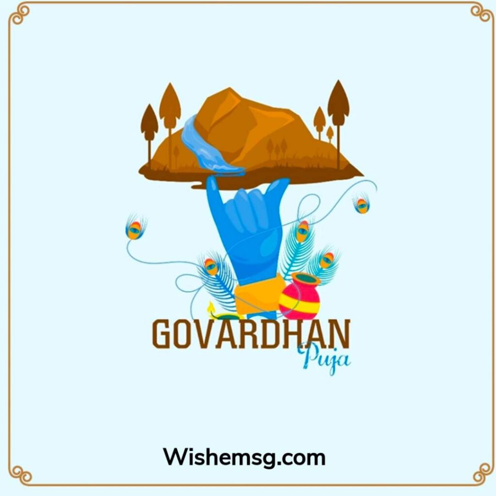 Happy Govardhan Puja Wishes Quotes Images