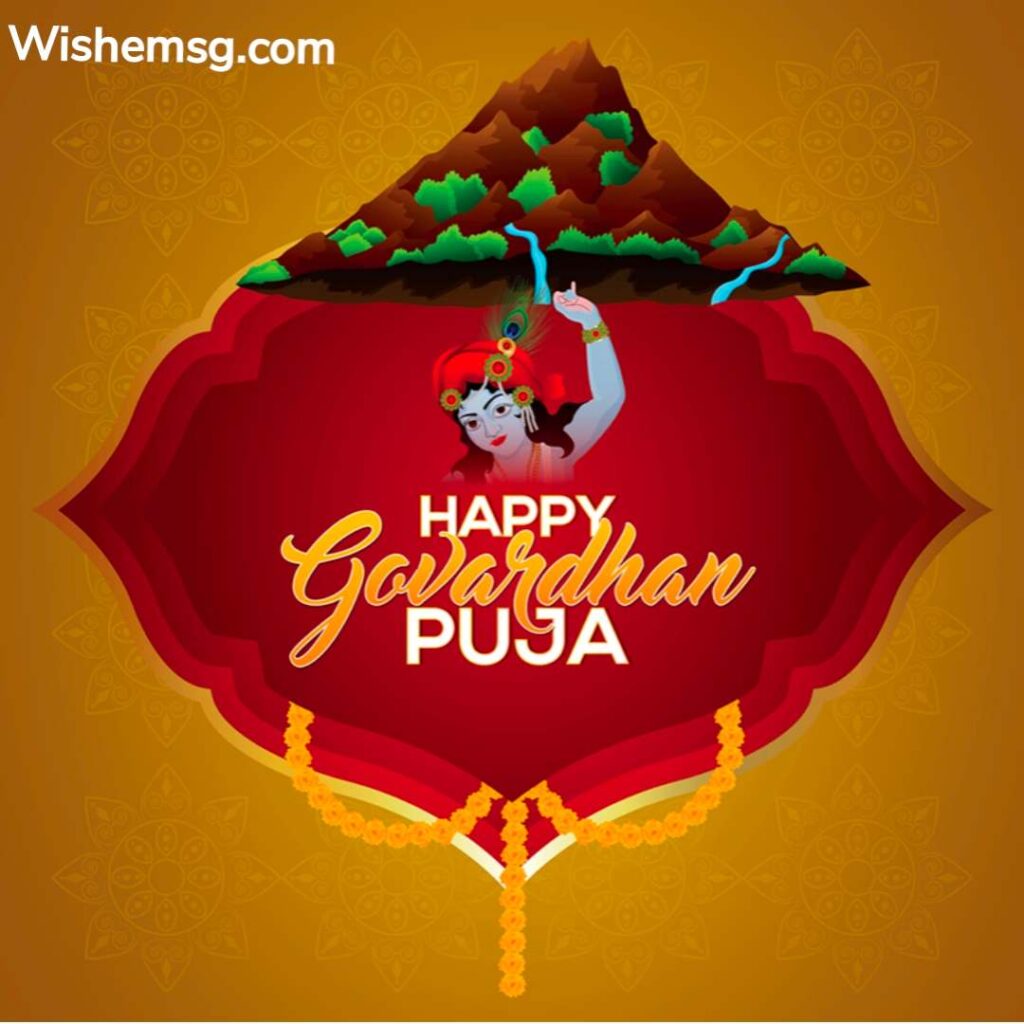 Happy Govardhan Puja Wishes Quotes Images