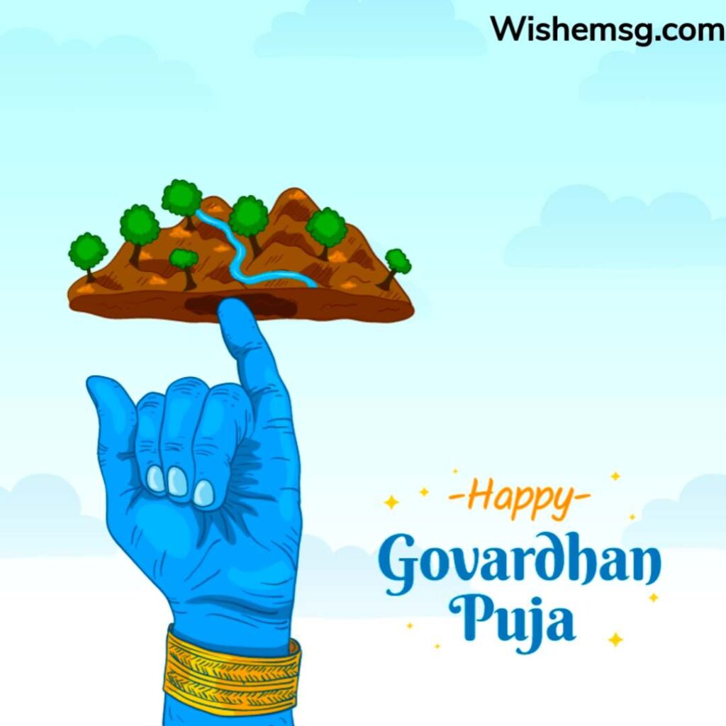 Happy Govardhan Puja Wishes Quotes Images