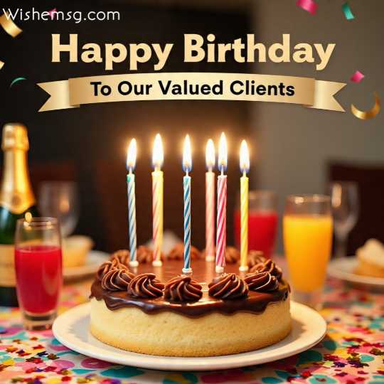 Birthday for your client Wishes Quotes Images