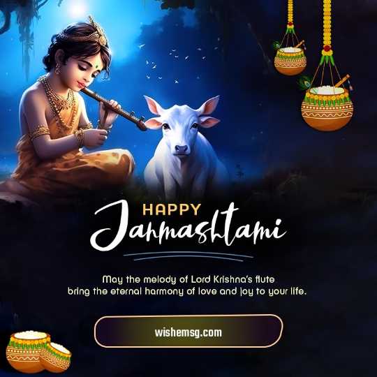 Happy Krishna Janmashtami Wishes Quotes Images